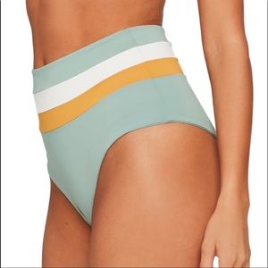 L*SPACE Portia Stripe Bikini Bottom M